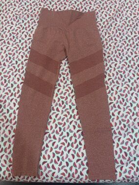 Seamless Rust-Red High-Waist Leggings
